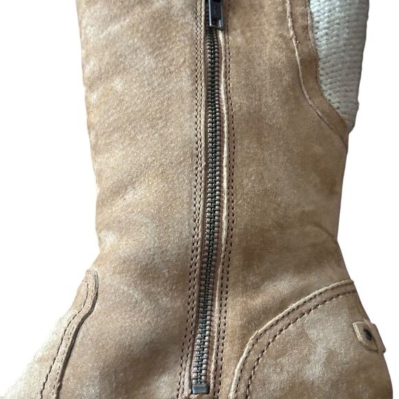 UGG Women’s Skyfall Suede Wedge Boots Chestnut Brown Size 9 - Picture 9 of 13